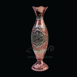 گلدان قلم زنی آب نقره استوانه ای