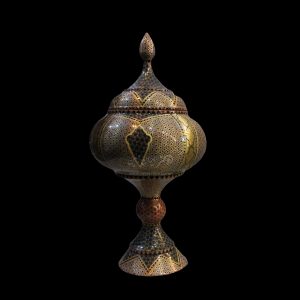 قندان پایه دار خاتم بزرگ